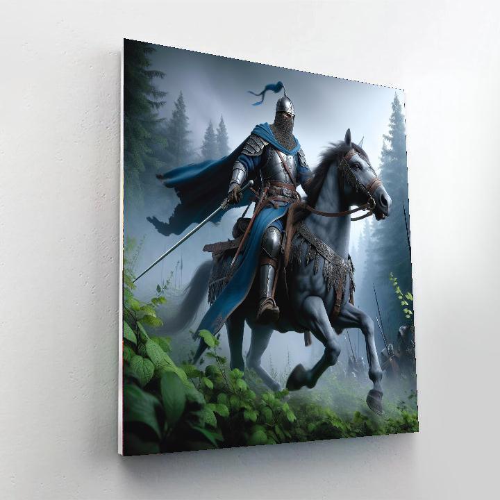 Medieval Warrior Quest Paint By Color