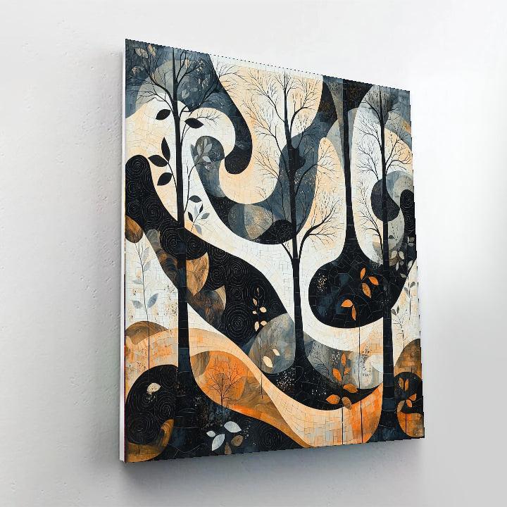 M.C. Escher Inspired Harmony Of Patterns  Number Painting