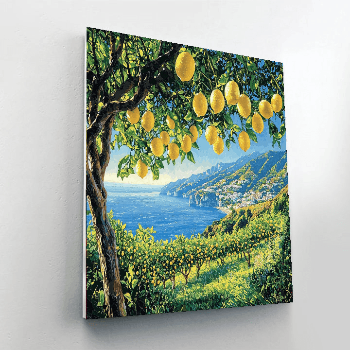 Amalfi Lemon Tour - Italy Paint By Numbers