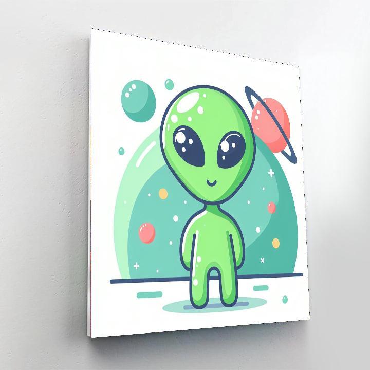 Cute Alien Odyssey Paint By Color