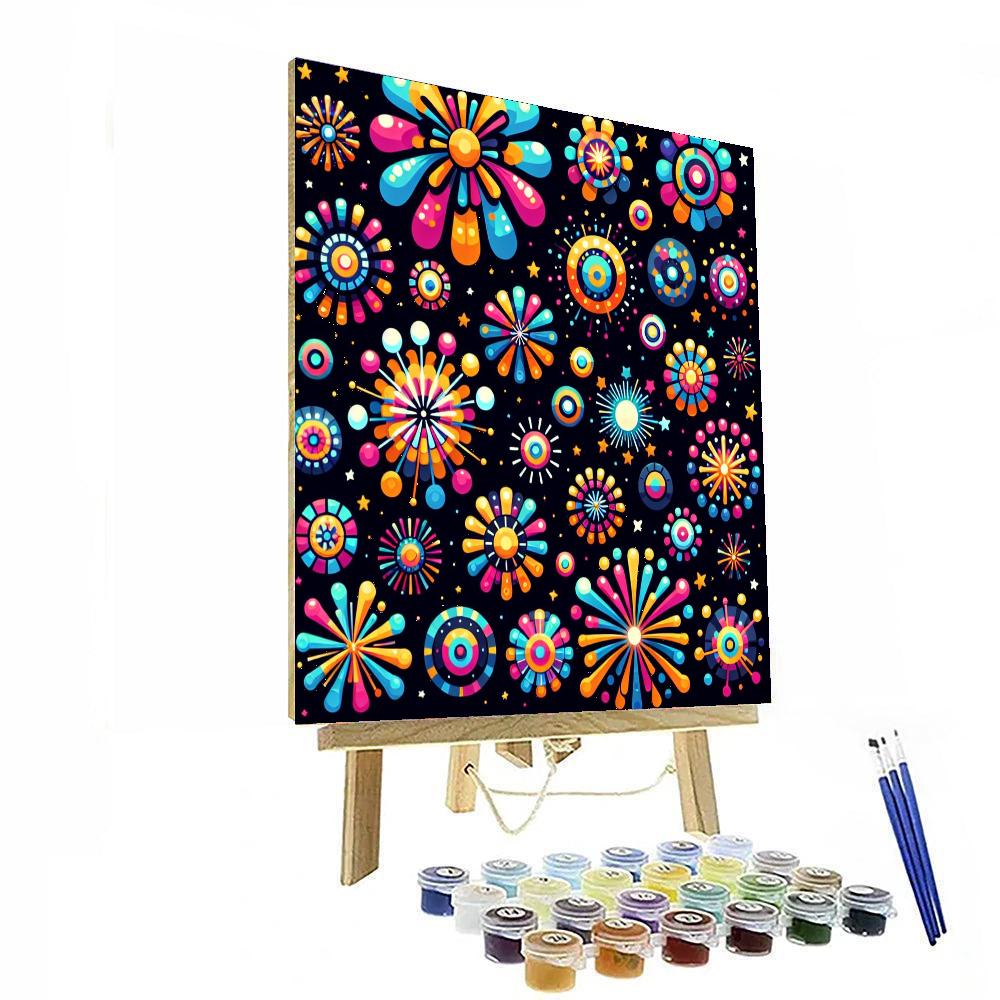 Fantastic Firework Number Painting
