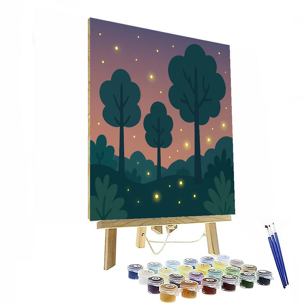 Luminous Firefly's Twilight Glow DIY Paint By Numbers