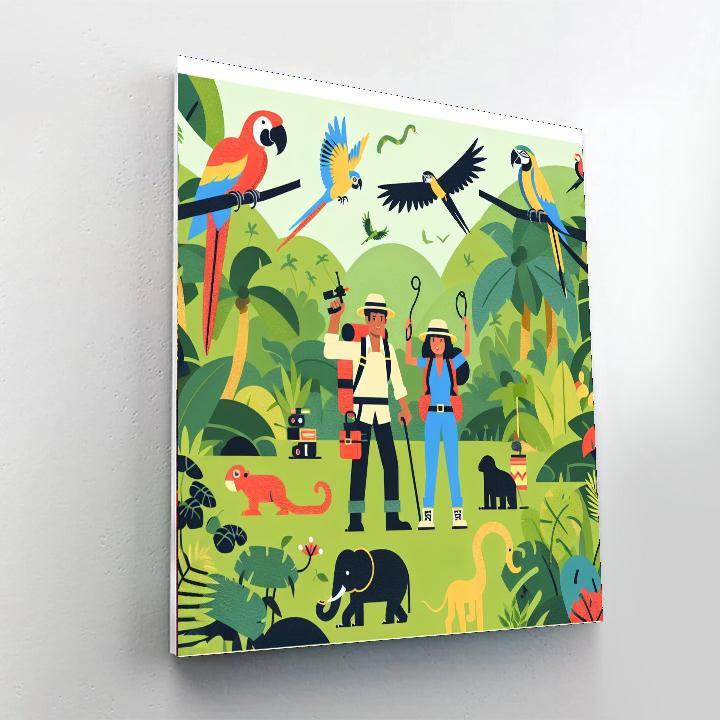 Explorers' Jungle Safari Numbered Painting Kits
