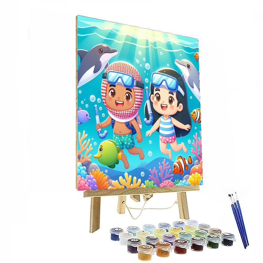 Bubbly Ocean Exploration Paint By Numbers