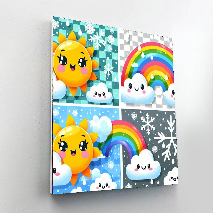 Whimsical Weather Adventure Number Painting