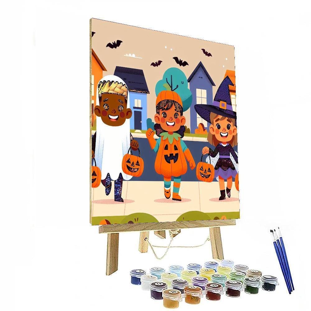 Happy Halloween Tricksters Paint By Numbers