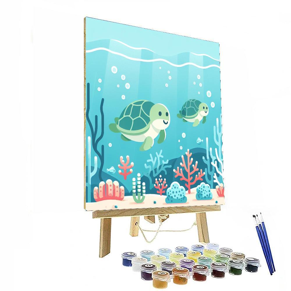 Coral Reef Carousel Paint By Numbers