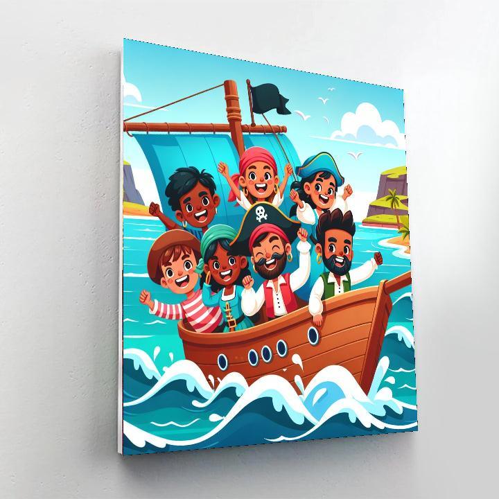 Friendly Pirate Adventure Paint By Numbers Kits