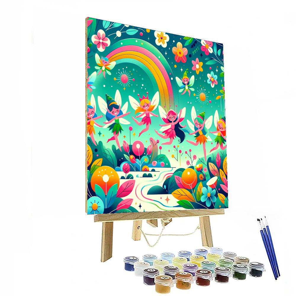 Playful Pixie Paradise Paint By Numbers Art