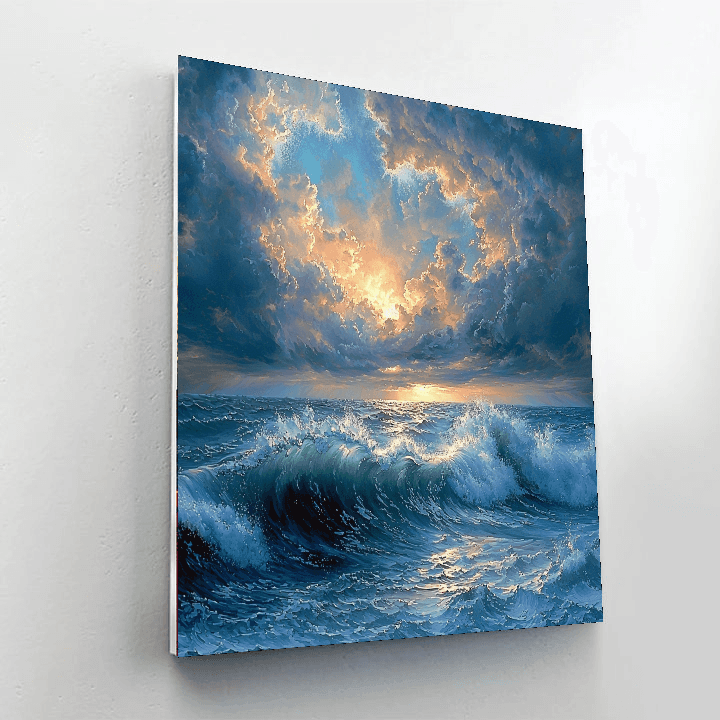Rembrandt Inspired Baroque Ocean Majesty - DIY Painting By Numbers Kit