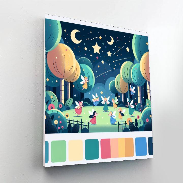 Whimsical Fairy Forest Gathering Paint By Color
