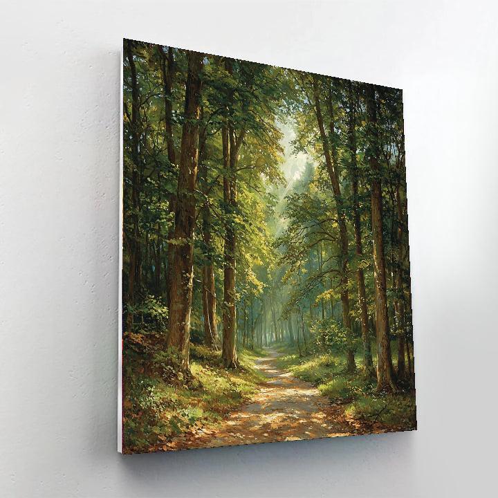 Caspar David Friedrich Inspired Mysterious Forest Tapestry  Painting Number Kit