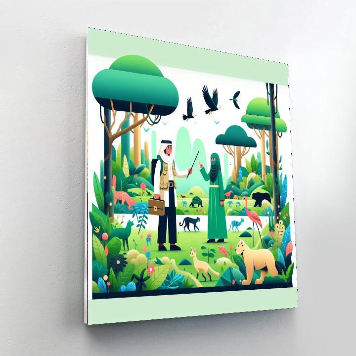 Eco-friendly Explorer Painting Number Kit