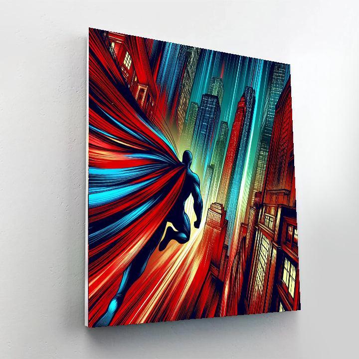 Spider-man's Cityscape Adventure Number Painting