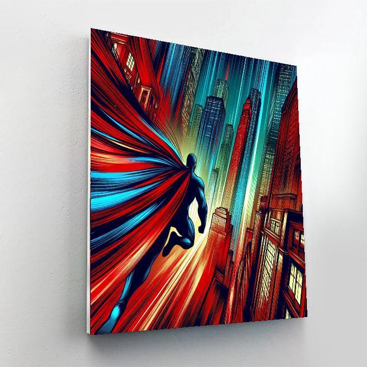 Spider-man's Cityscape Adventure Number Painting