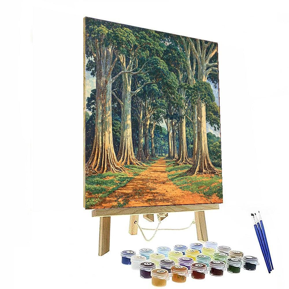 Nandalal Bose Inspired Essence Of The Banyan's Embrace  Painting Number Kit
