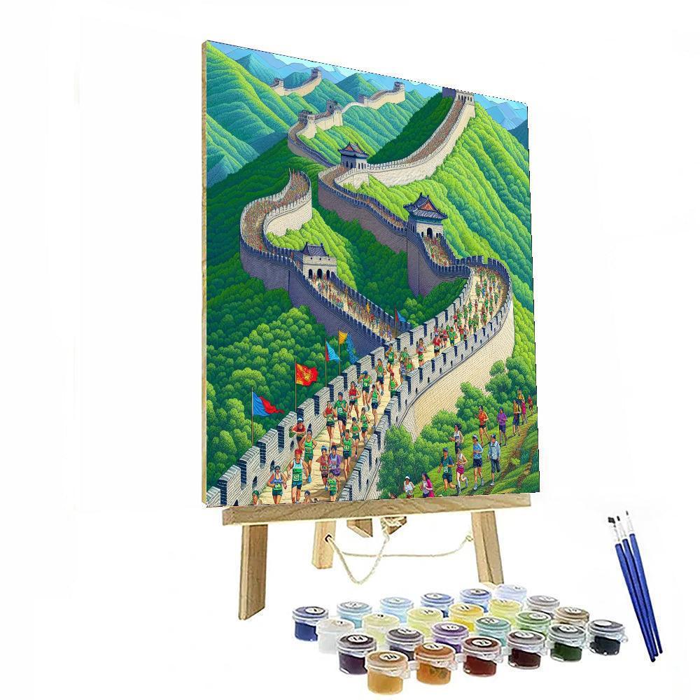 The Great Wall Marathon - China DIY Paint By Numbers