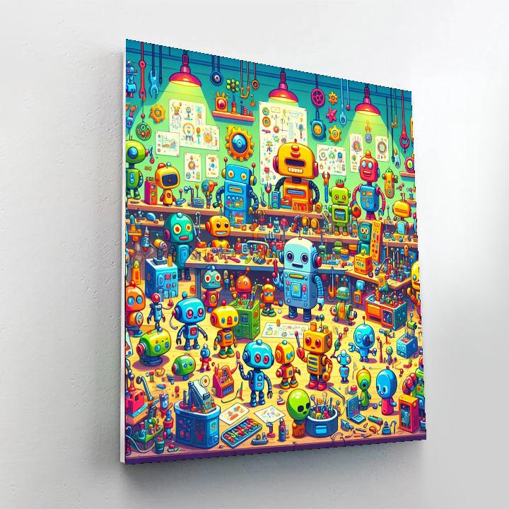 Joyful Robot Inventions Paint By Numbers Kits