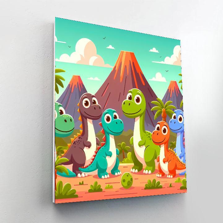 Incredible Dinosaur Adventures Paint By Numbers Kits