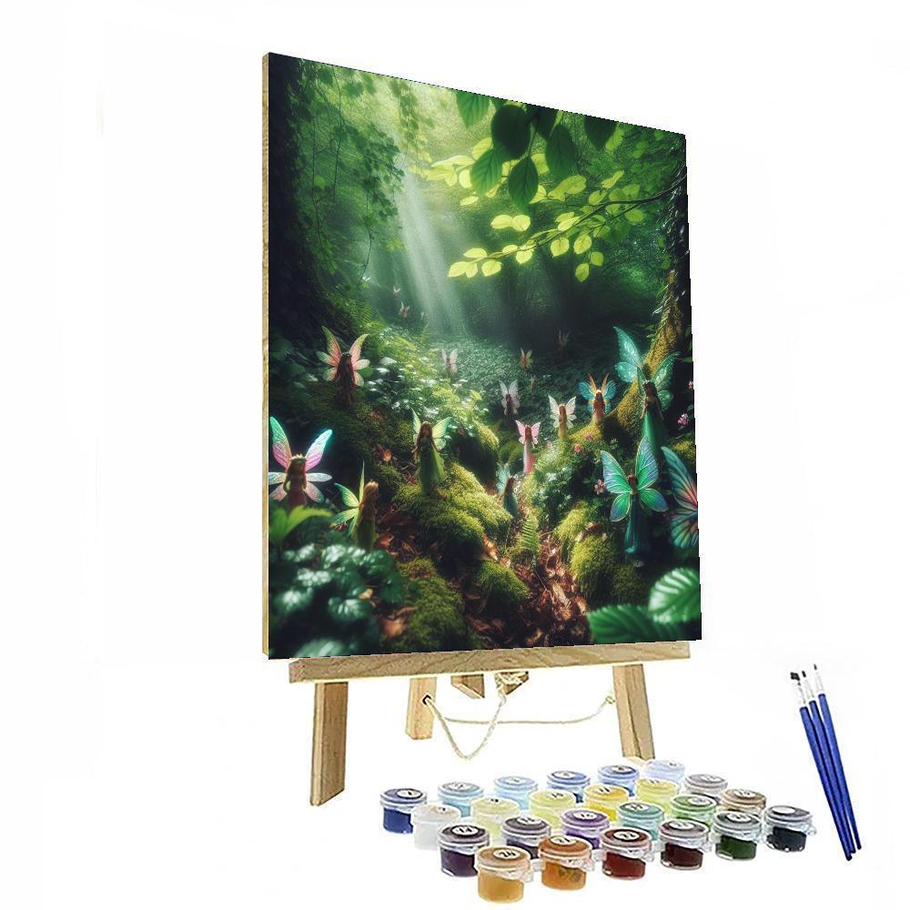 Fantasy Woodland Fairies DIY Paint By Numbers
