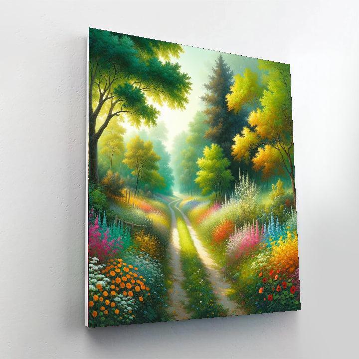 Country Lane Tranquility Paint By Number