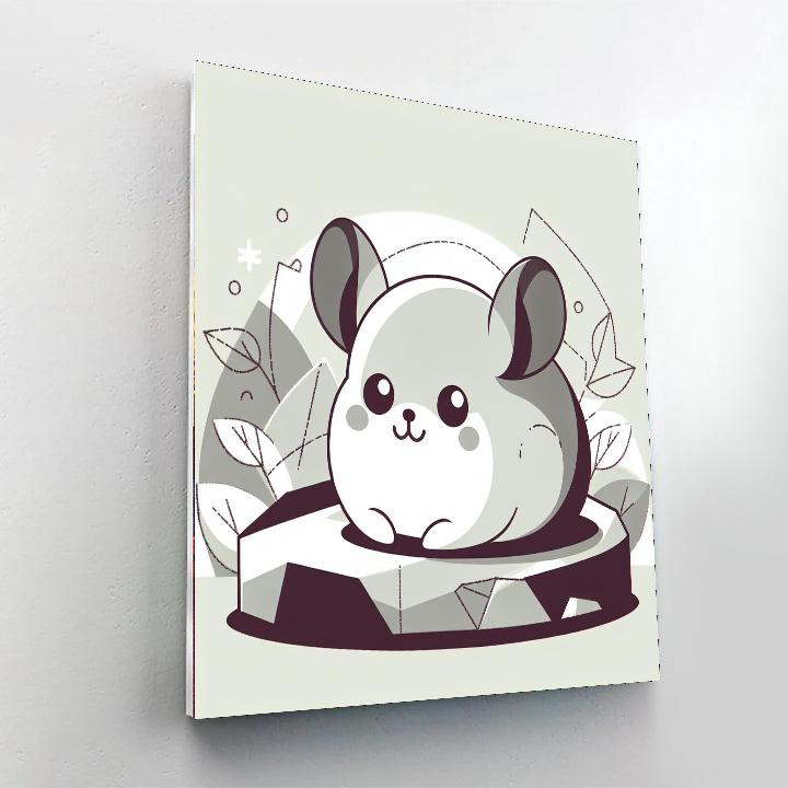 Cute Chinchilla Paint By Numbers Art