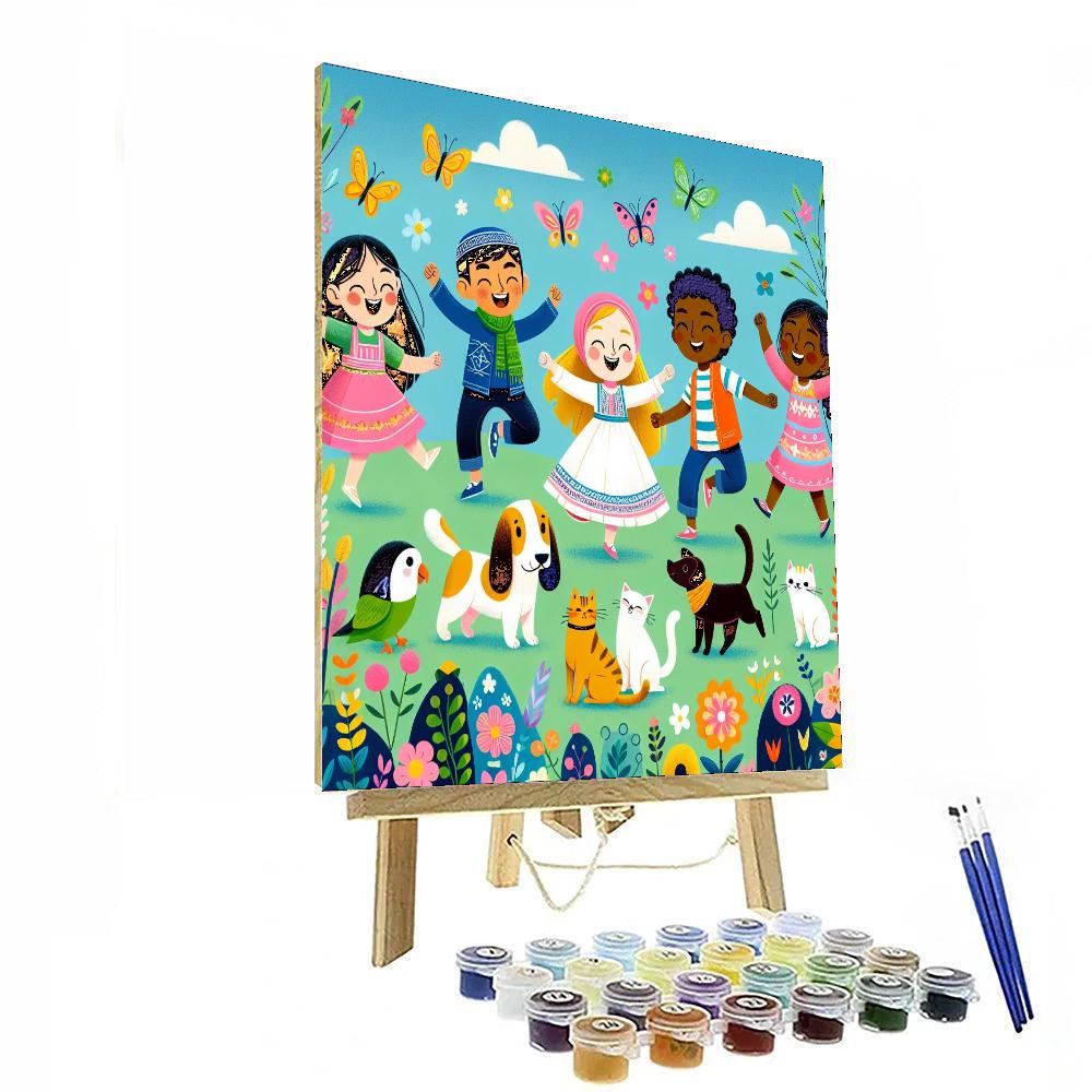 Glistening Garden Gala Numbered Painting Kits