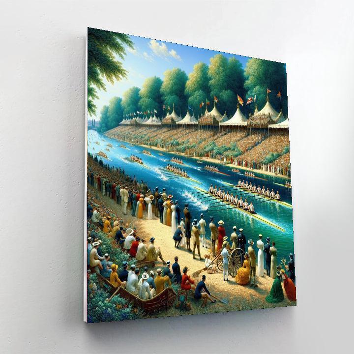 Henley Royal Regatta - United Kingdom Painting By Numbers Kit