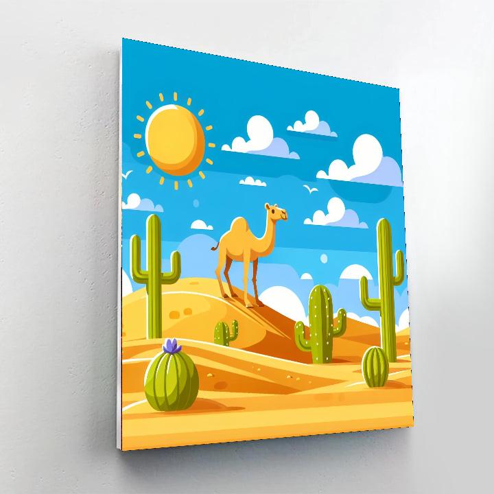 Dazzling Desert Expedition Paint By Numbers Art