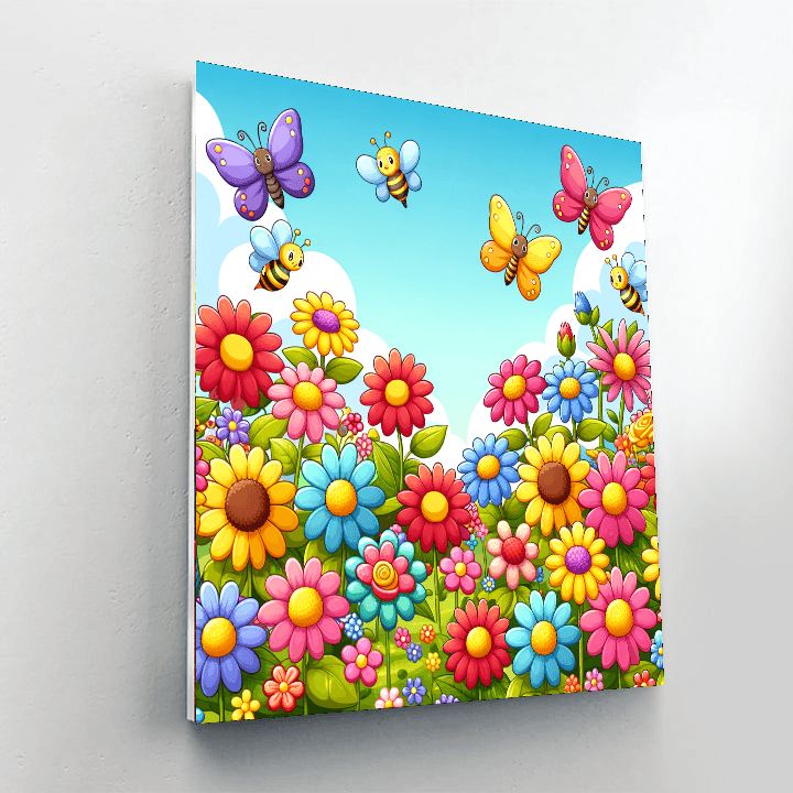 Gorgeous Garden Scene Painting By Numbers Kit