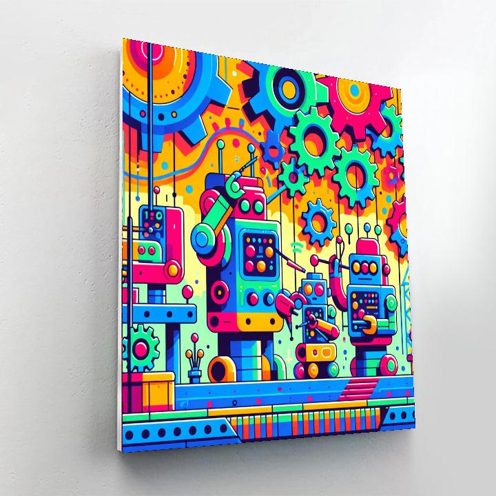 Robot Invention Factory DIY Paint By Numbers