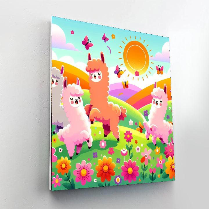 Cuddly Alpacas Numbered Painting Kits