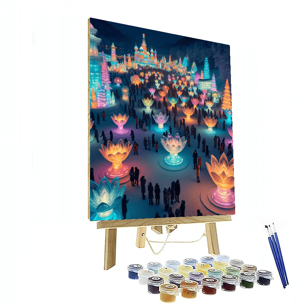 Harbin Ice Lantern Festival - China Paint By Number
