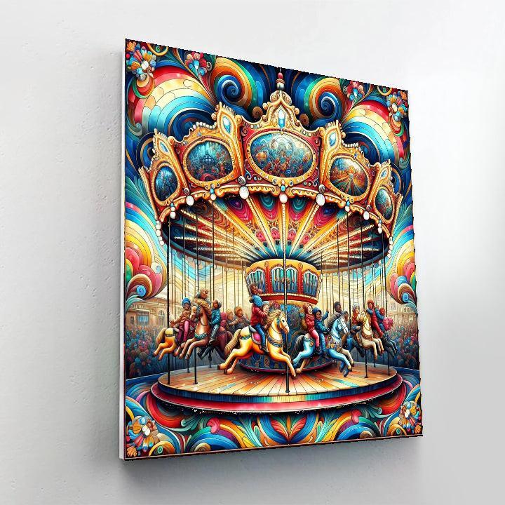 Joyful Carnival Ride Paint By Numbers Kits