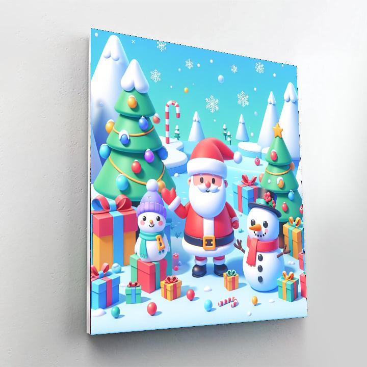 Merry Christmas Cheer Numbered Painting Kits