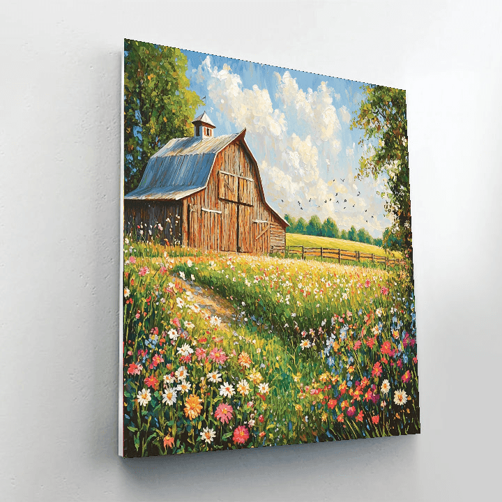 Grant Wood Inspired Country Charm  Paint By Numbers