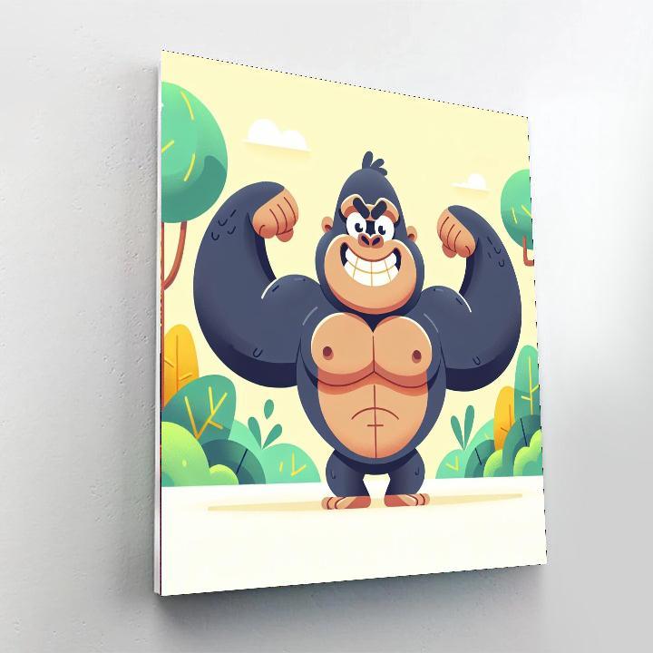 Grinning Gorilla Paint By Color