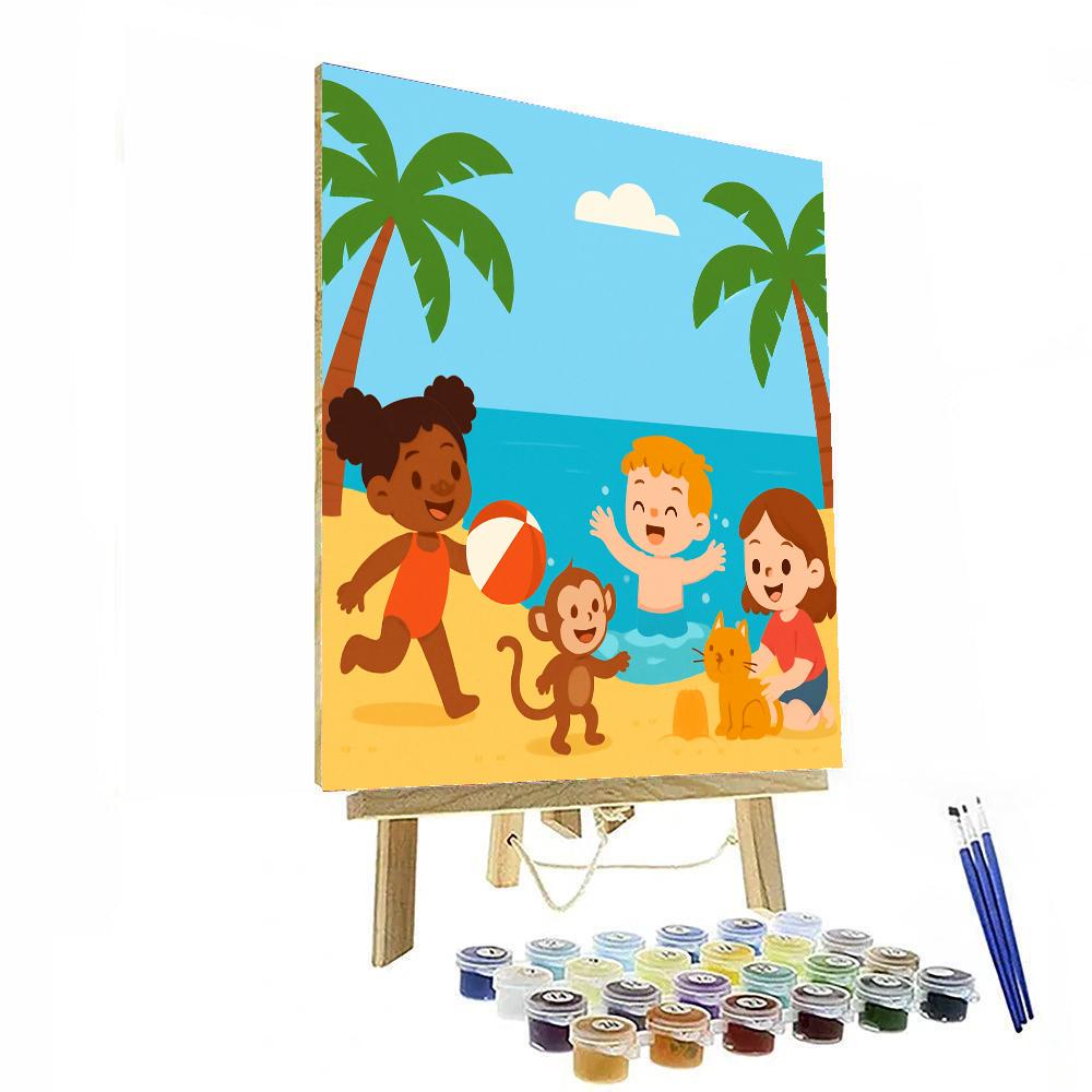 Playful Island Retreat Painting By Numbers Kit