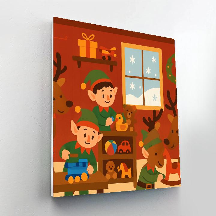Winter Wonderland Workshop Painting By Numbers Kit
