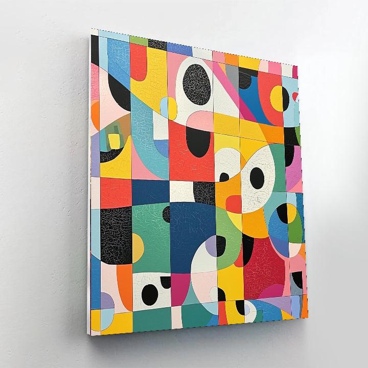 Joan Miró Inspired Playful Imagination  Number Painting