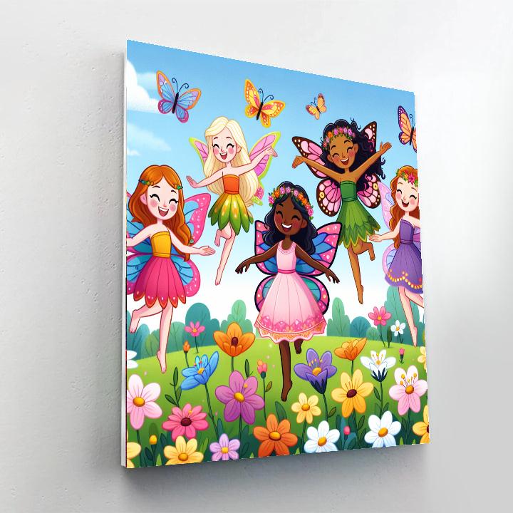 Frolicking Fairy Garden Paint By Numbers Kits