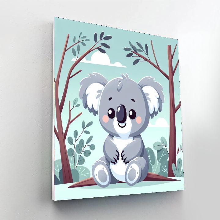 Playful Koala Painting By Numbers Kit