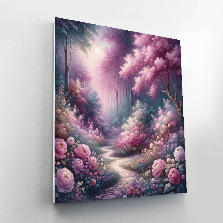 Enchanted Garden Stroll Painting Number Kit