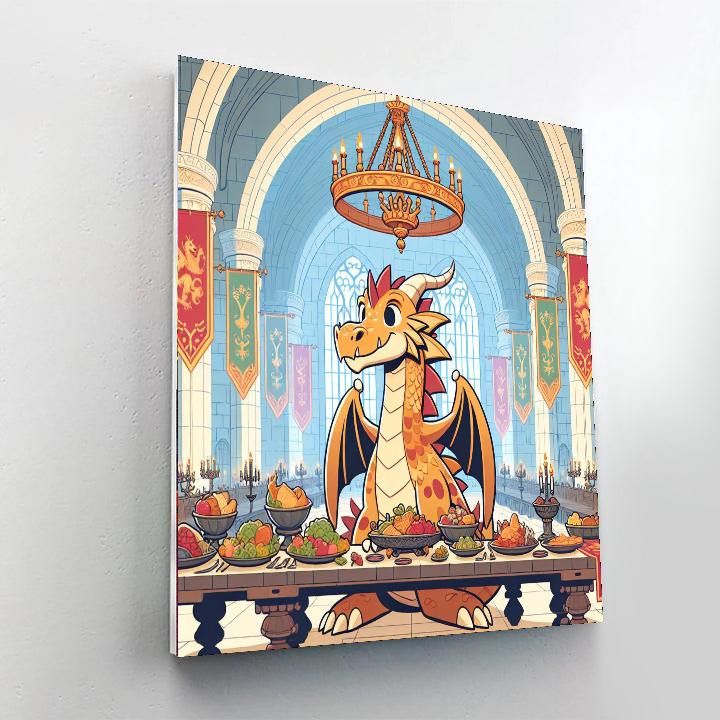 Royal Dragon's Feast Painting By Numbers Kit