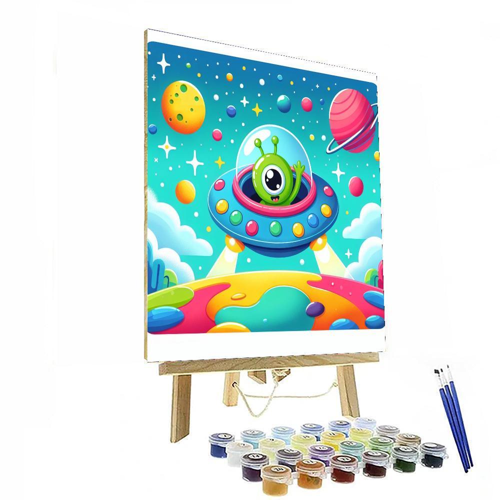 Space Safari Adventure Painting Number Kit