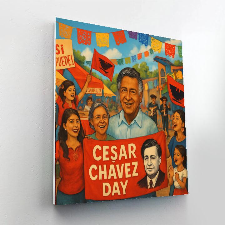 César Chavez Day Paint By Number