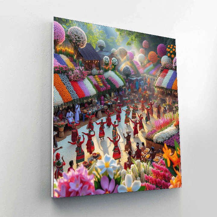 Jasmine Festival - Sri Lanka DIY Paint By Numbers