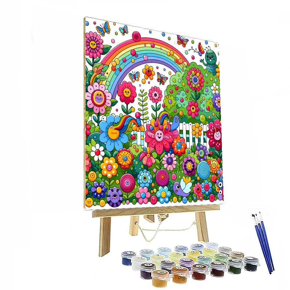 Garden Of Imaginary Friends Number Painting