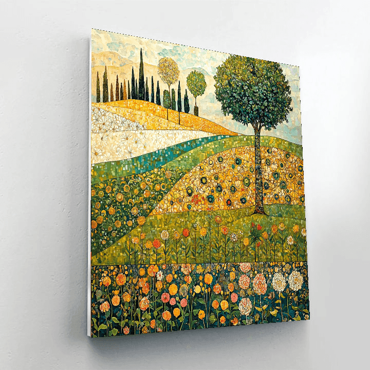 Gustav Klimt Inspired Seasonal Symphony  Paint By Numbers Art