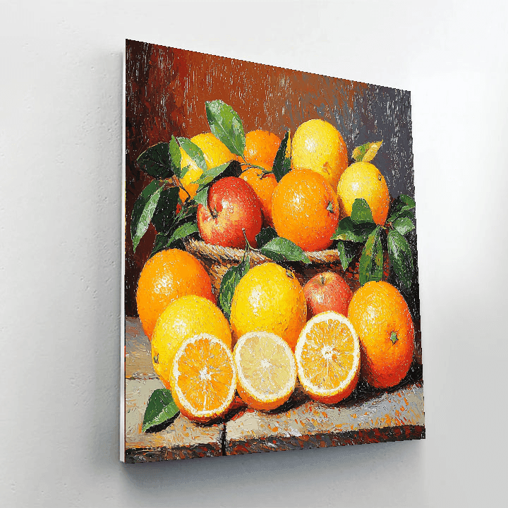 Paul Cézanne Inspired Fruits Of Summer  Painting By Numbers Kit